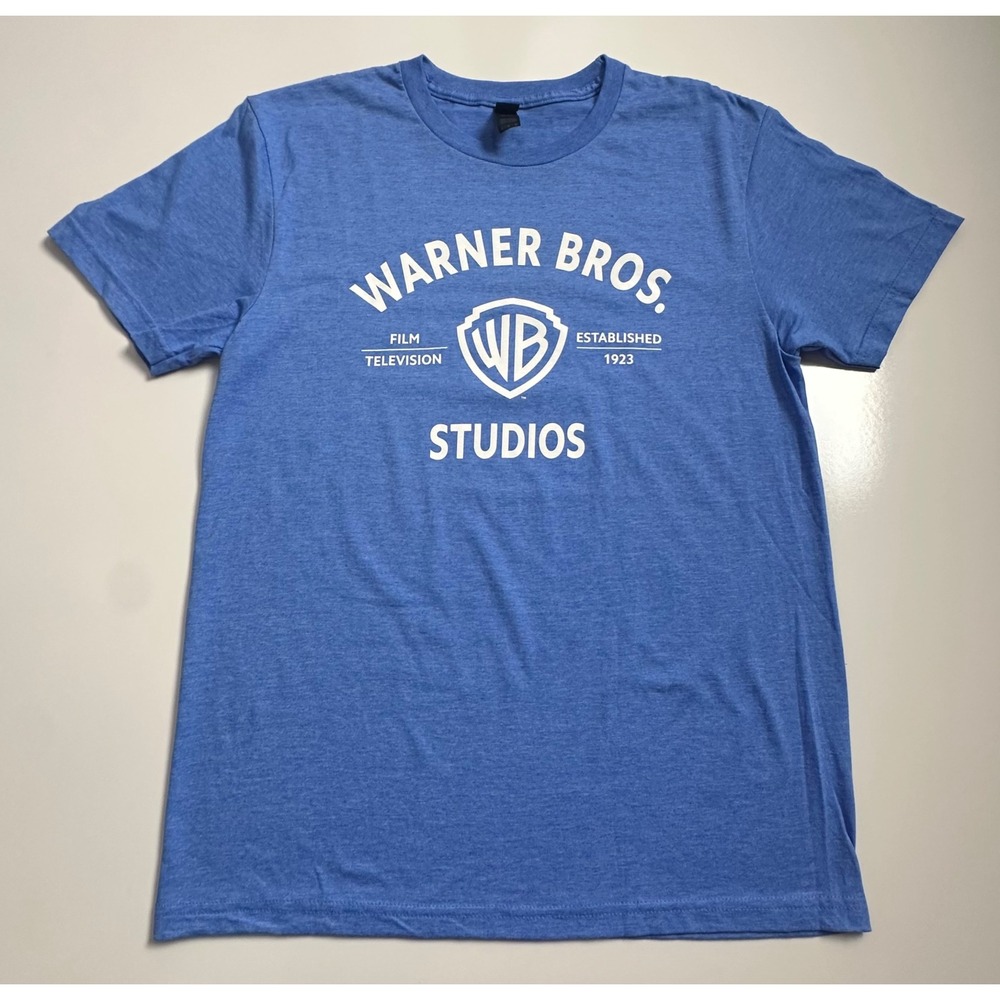Warner Bros Studios Georgie & Mandys First Marriage Cast Crew Shirt Blue Medium